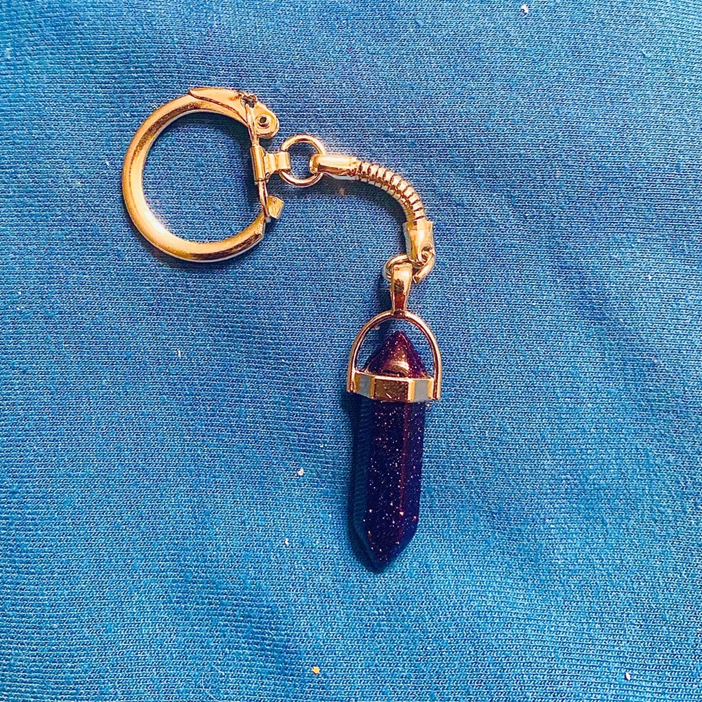 black gem keychain